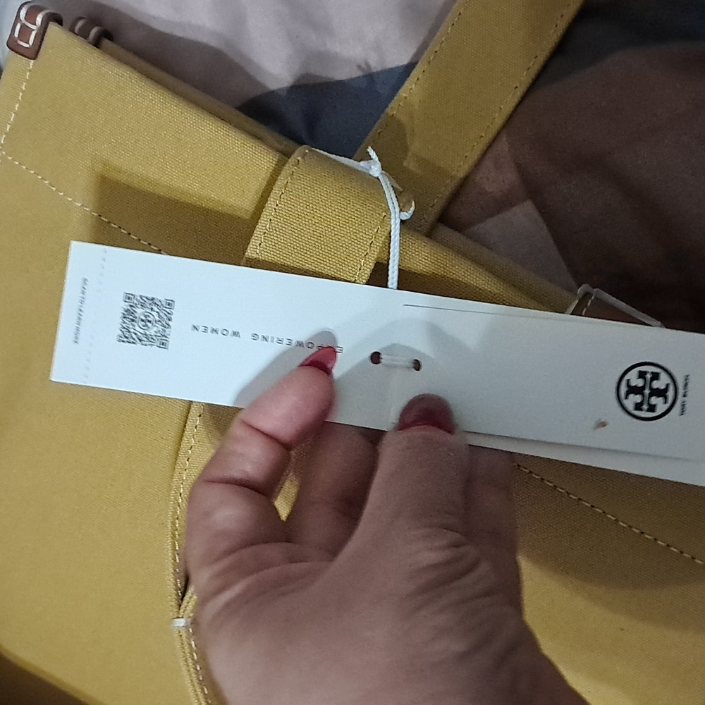 TORY BURCH Ella Canvas Tote Bag - Picture 9 of 12
